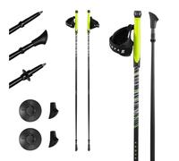 KADVA Raylan Nordic Walking Bastones Color Gris Tamaño Ajustable 115 cm Diseño Simple Guantes Ajustable Resistencia a hundirse en el Suelo