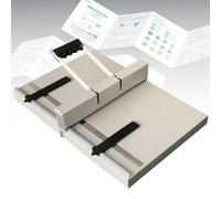Kadxyan Máquina Arrugada Manual De 350 Mm, Mango De Mano, Base Antideslizante, Máquina para Arrugas De Papel con Regla De Posicionamiento para Suministros De Enlace Comerciales De Oficina