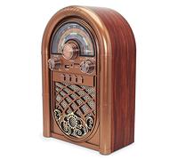 Kadxyan Radio Vintage, Radio Retro Portátil De Onda Corta con Altavoz Bluetooth Y Juego De TF, Cuerpo De Grano De Madera Retro, Ideal para Un Amigo En Casa Regalos De Cocina Al Aire Libre