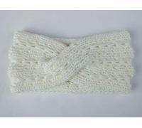 KAEHA SUN-072-05 1 Piezas Crochet Arco Turbante Knit Diadema Mujer Invierno Vendas Elasticas Banda de Pelo más cálido, Blanco