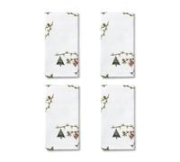 Kähler 4 Servilletas de tela Hammershøi Christmas 45x45 cm blanco