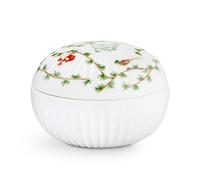 Kähler Bombonera de navidad Hammershøi Ø11.5 cm blanco