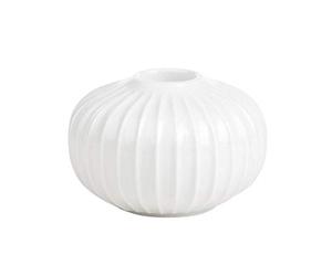Kähler Candelero redondo Ø8 cm Hammershøi diseño danés, blanco, ancho
