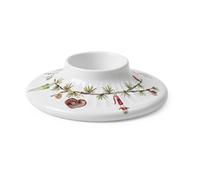 Kähler Canelabro para vela gruesa Hammershøi Christmas Ø13 cm Blanco