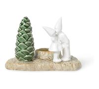 Kähler Christmas Kiss H11,5 cm Christmas Stories diseño Original, Blanco