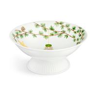 Kähler Cuenco de navidad con pie Hammershøi Ø23 cm blanco