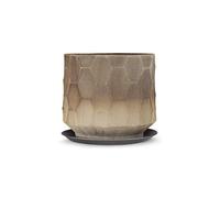 Kähler, Gro Flowerpot with Saucer Ø34 cm Light Sand Jarrón, Multicolor, Unisex Adulto