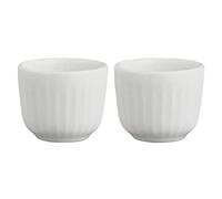 Kähler huevera Ø5 cm 2 unid. Hammershøi diseño Legendario Atemporal, Blanco