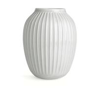 Kähler Jarrón H25.5 cm Hammershøi Diseño danés para Flores Hecho a Mano, Blanco