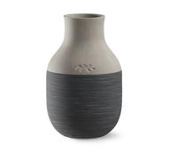 Kähler Jarrón Omaggio Circulare H12.5 cm Gris antracita