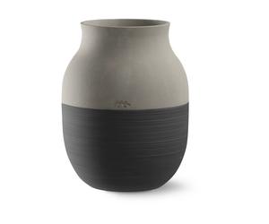 Kähler Jarrón Omaggio Circulare H20 cm Gris antracita