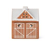 Kähler Portavelas Gingerbread casa Christmas barn 11.5 cm
