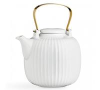 Kähler Tetera 1,2 l Hammershøi diseño legendario Atemporal para el té, blanca