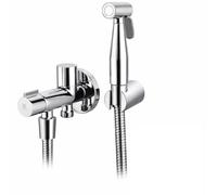 KÄLLA - Grifo Higiénico Empotrado con Ducha Bidet Negra para Inodoro Baño Japonés Bidet Sprayer Manguera Metálica Sistema Antifugas Sustituto de Bidet