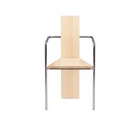 Källemo Silla con reposabrazos Concrete Fresno - base de acero sin tratar