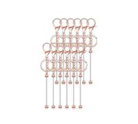 Kaeltsyn 12 Piezas Elegante Juego de Manualidades de Llavero Colgante de aleación Resistente con Cuentas para Decoraciones y Adornos de Llaves Elegantes Dije de Llavero de