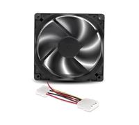 Kaeltsyn 12cm 12025 Ventilador 12V 120x120x25mm Ventilador refrigeración sin escobillas 4PIN 3PIN Caja de la computadora Enfriador
