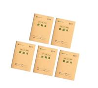 Kaeltsyn 5 cuadernos cuadriculados/rayados, cuadernos de ejercicios de escritura a mano, 16 hojas cada uno para aprender matemáticas chinas e idiomas, cuaderno cuadriculado