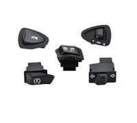 Kaeltsyn 5 interruptores de botón de Motocicleta para botón de Arranque, A | Juego de interruptores de Control universales para motocicleta, intermitentes de bloqueo de arranque, atenuador de