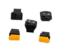 Kaeltsyn 5 interruptores de botón de Motocicleta para botón de Arranque, D | Juego de interruptores de Control universales para motocicleta, intermitentes de bloqueo de arranque, atenuador de