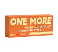 Kaeltsyn 6 bolígrafos de gel acrílico multicolor de 0,8 mm con punta de aguja retráctil para diario, planificador, dibujo, dibujo, bocetos, lápices de bocetos