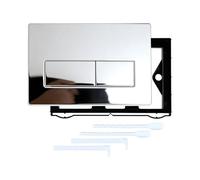 Kaeltsyn Actualizaciones Tanques de Agua Panel de Botones Construcción de Instalación fácil Panel de Descarga de baño Resistente para baño Placa de Lavado de Inodoro Moderna