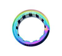Kaeltsyn Aleación de Aluminio 12 velocidades Bicicletas de montaña Cassettes Lockring Cubierta de Bloqueo del Volante con diseños de Ranuras Resistentes a la rotación Bicicletas Cassettes Lockring