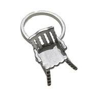 Kaeltsyn Anillos de banda abierta inspirados en sillas artísticas, tamaño ajustable, joyería de mano elegante para amantes del arte y creadores de tendencias, joyería de moda, One Size, como se