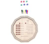 Kaeltsyn Bandeja de Juego de Madera Simple Juego de no tóxico para e Hijos Peso Ligero para Almacenamiento y Actividades de fortunas Organizadores de Dados de Madera Multiusos
