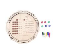 Kaeltsyn Bandeja de Juego de Madera Simple Juego de no tóxico para e Hijos Peso Ligero para Almacenamiento y Actividades de fortunas Organizadores de Dados de Madera Multiusos