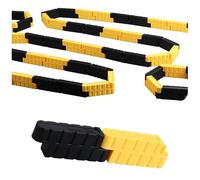Kaeltsyn Barreras de Pista de Carreras en Miniatura de 100 Piezas para Control Remoto de Juguete de Diseño Modular Flexible Barandillas de Pista de Barreras de de Control Remoto