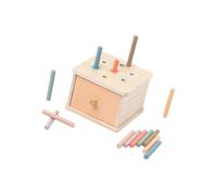 Kaeltsyn Bastón educativo de madera para clasificación de las formas geométricas de los colores para actividades de aprendizaje del reconocimiento de la forma de los niños en edad preescolar