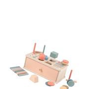 Kaeltsyn Bastón educativo de madera para clasificación de las formas geométricas de los colores para actividades de aprendizaje del reconocimiento de la forma de los niños en edad preescolar