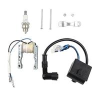 Kaeltsyn Bobina de Encendido de voltajes y Conjunto de bujías para Motocicletas de 2 Tiempos de 49cc, 66cc, 80cc, Arranque de Bobina de Encendido de Motocicleta