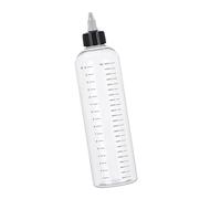 Kaeltsyn Botella de 500 ml con aplicador de cabello, transparente y visible, contenedor de líquido para champú, detergente y jabón