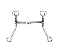 Kaeltsyn Broca para Caballo de Acero Inoxidable con diseño de Estructura | Múltiples puntos de conexión de riendas, estructura de vástago en forma de H, diseño de mejillas especialmente