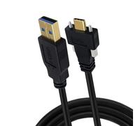 Kaeltsyn Cabezal USB tipo C con diseño de conexión segura para cámaras industriales y equipos de automatización, cable de datos tipo C con tornillos