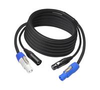 Kaeltsyn Cable combinado multifuncional Power Con XLR adecuado para espectáculos de escenario que transmiten energía y señales, cable de alimentación de iluminación de escenario