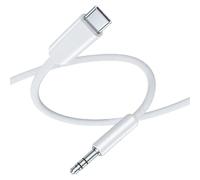 Kaeltsyn Cable de Sonido estéreo Trenzado USB Tipo C a 3, 5 mm Macho a Macho para Llamadas de Juegos Cable Adaptador últimos teléfonos portátiles