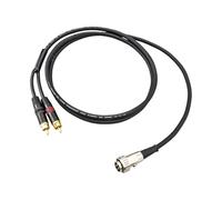 Kaeltsyn Cable DIN a 2RCA de 4 pines chapado en oro para sistemas HiFi