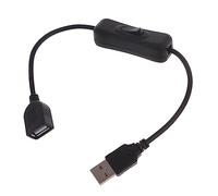 Kaeltsyn Cable USB con interruptores, Cable de Encendido/Apagado, extensión de Palanca para lámpara USB, Ventilador, Adaptador de línea de alimentación con interruptores
