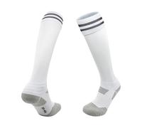 Kaeltsyn Calcetines deportivos largos de fútbol con textura de nailon adecuados para niños con diseño antideslizante y medias largas antideslizantes transpirables