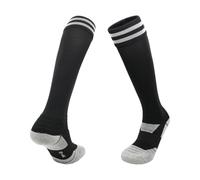 Kaeltsyn Calcetines deportivos largos de fútbol con textura de nailon adecuados para niños con diseño antideslizante y medias largas antideslizantes transpirables