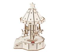 Kaeltsyn Carrusel de Ciencia educativa de Madera para niños, Juguete Educativo para Aprender principios de Equilibrio de física con Montaje Manual, diversión Familiar