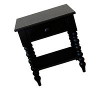 Kaeltsyn Casas de muñecas Mesita de noche a escala 1/12 con textura de puertas que se pueden abrir, accesorio compacto para muebles de dormitorio, casas de muñecas, gabinete de dormitorio, puertas de