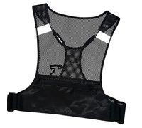 Kaeltsyn Chaleco de ejercicio reflectante para correr por la noche y larga distancia, cómodo diseño ajustable, accesorios para correr