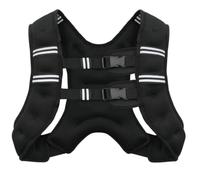 Kaeltsyn Chaleco de entrenamiento con peso para práctica de correr, chaleco acolchado de 3 kg con hebillas frontales para ejercicios HIIT, entrenamiento de fuerza y referencia de tallas, guía de