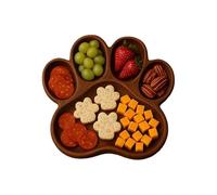 Kaeltsyn Charm Cats Paws/bandeja para servir con forma de gato, de frutas de madera para entretener a los invitados en fiestas y platos para eventos especiales