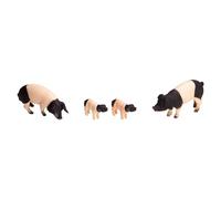 Kaeltsyn Colección Detallada de Figuras de Animales de Granja de Resina, Modelo en Miniatura para niños, Juegos de rol y enseñanza en, Juguete de interacción Entre e Hijos