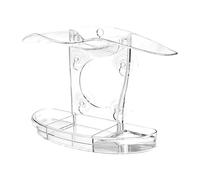 Kaeltsyn Comedero para pájaros visible montado en la pared fabricado con acrílico resistente, ideal para colocar en interiores y exteriores, comedero colgante para pájaros